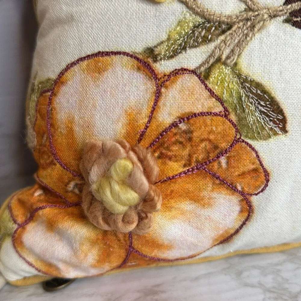 Pier 1 floral and birds home decor couch accent throw pillows Colorful boho